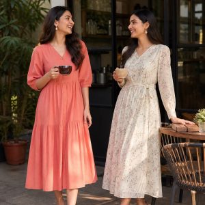 Ivory Floral Day Dress